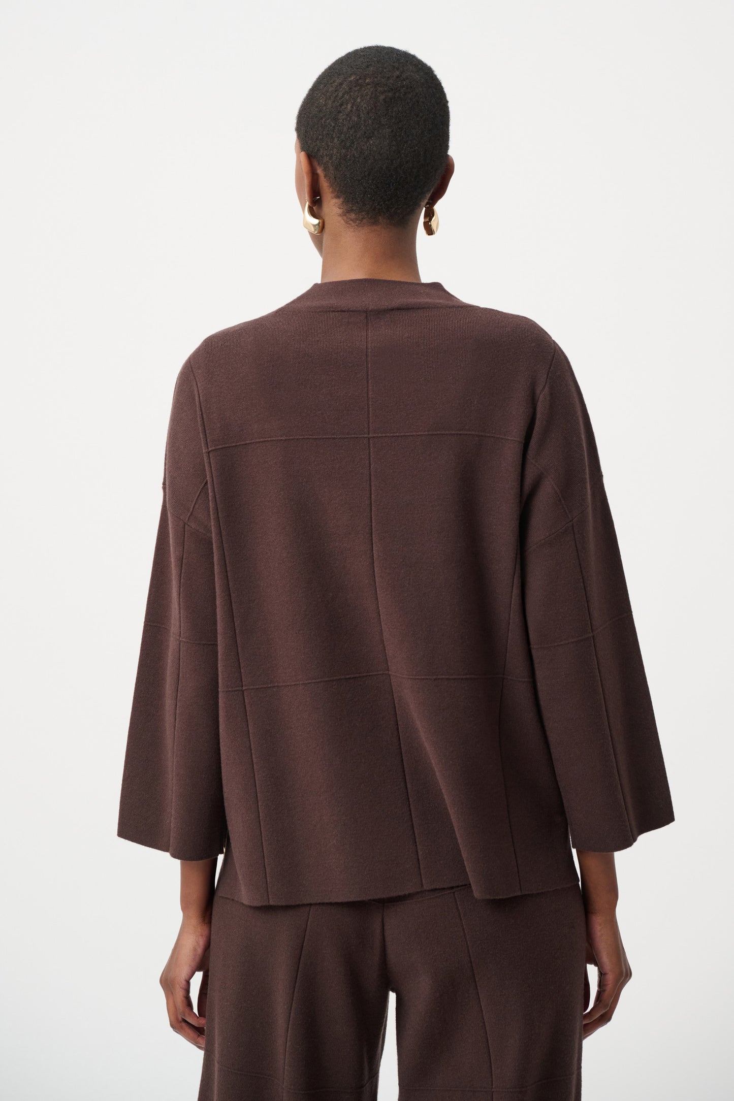 Joseph Ribkoff - Brushed Viscose Straight Sweater with Mock Neck