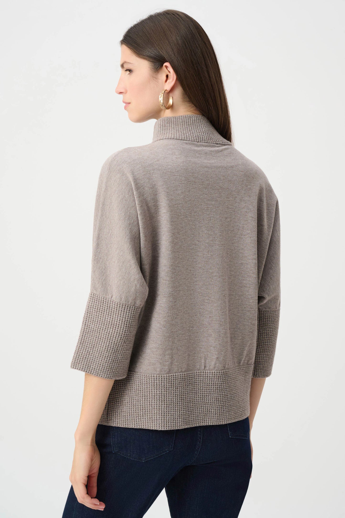 Joseph Ribkoff - Brushed Viscose And Nylon Funnel-Neck Sweater