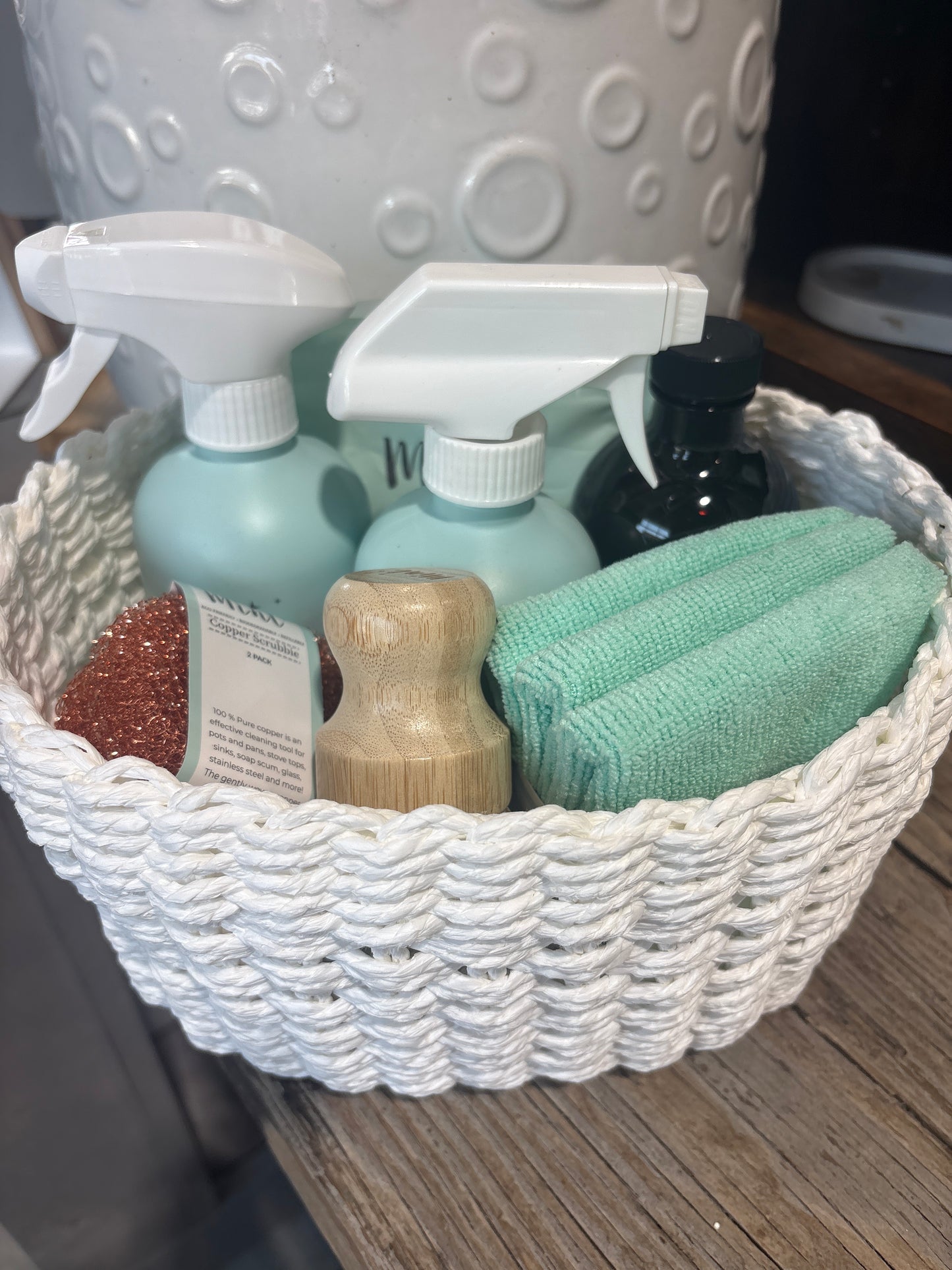 Mint Cleaning Basket