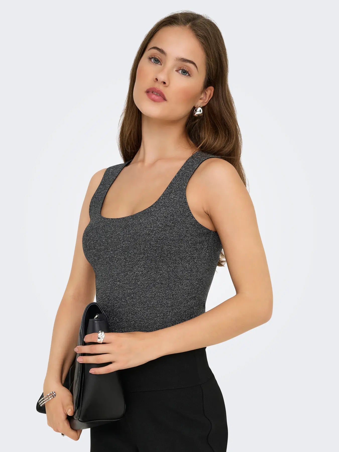 Only Lea Glitter 2 Way Tank Top