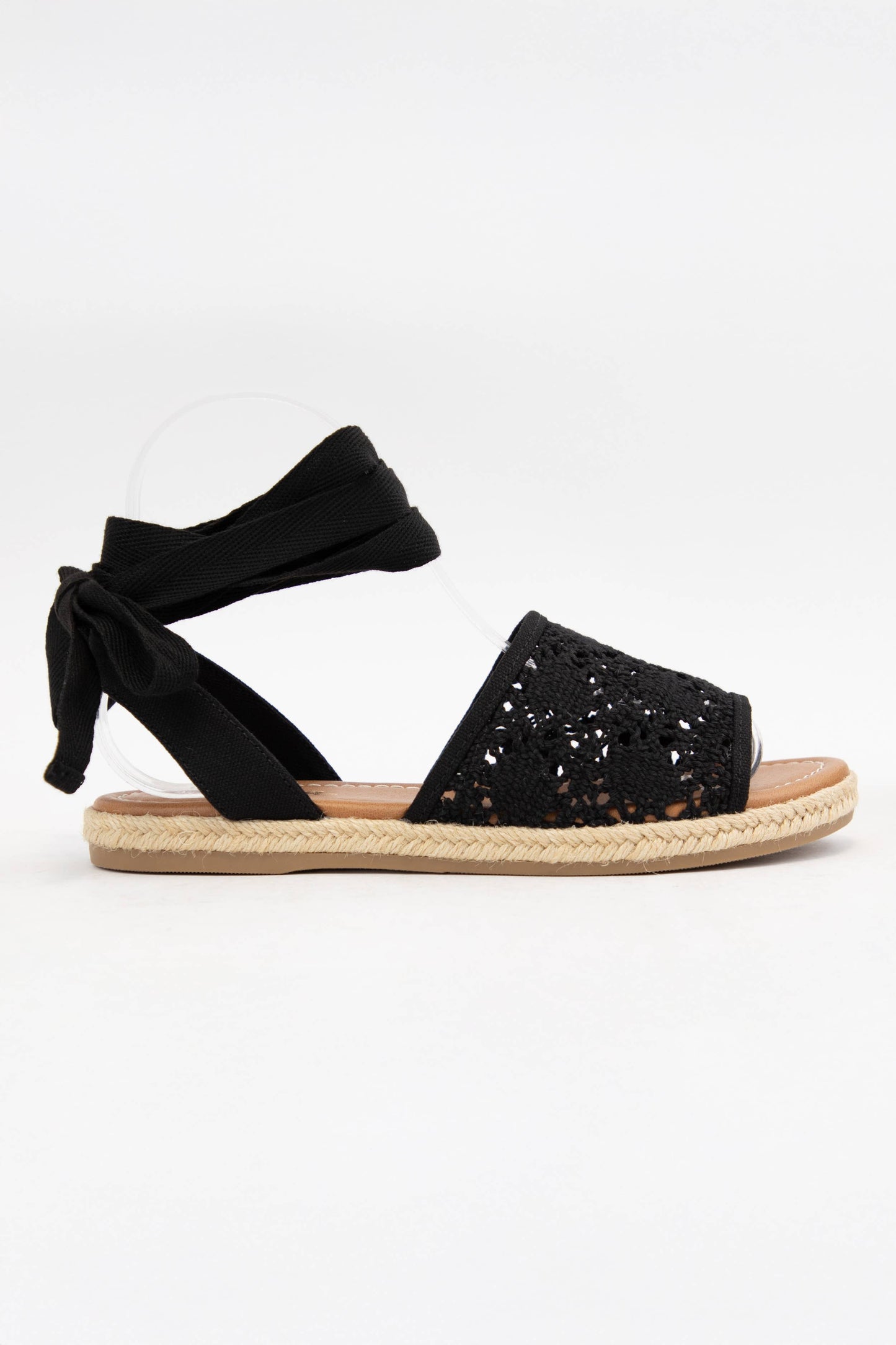 LACE UP SANDALS