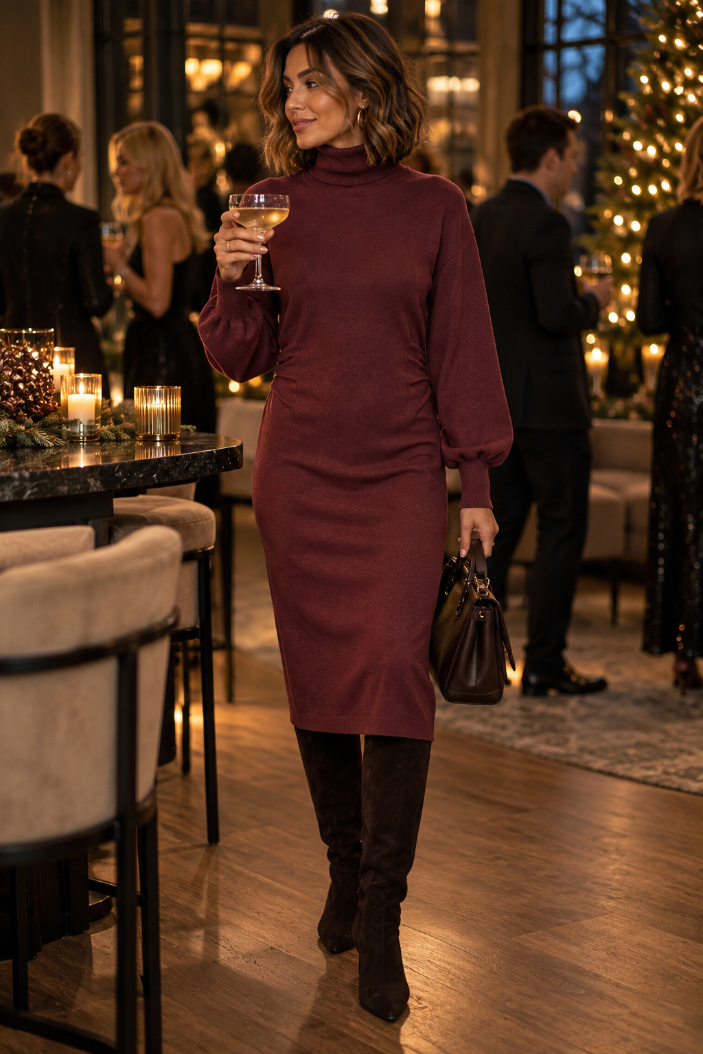 Vero Moda- Kalea Rollneck Dress