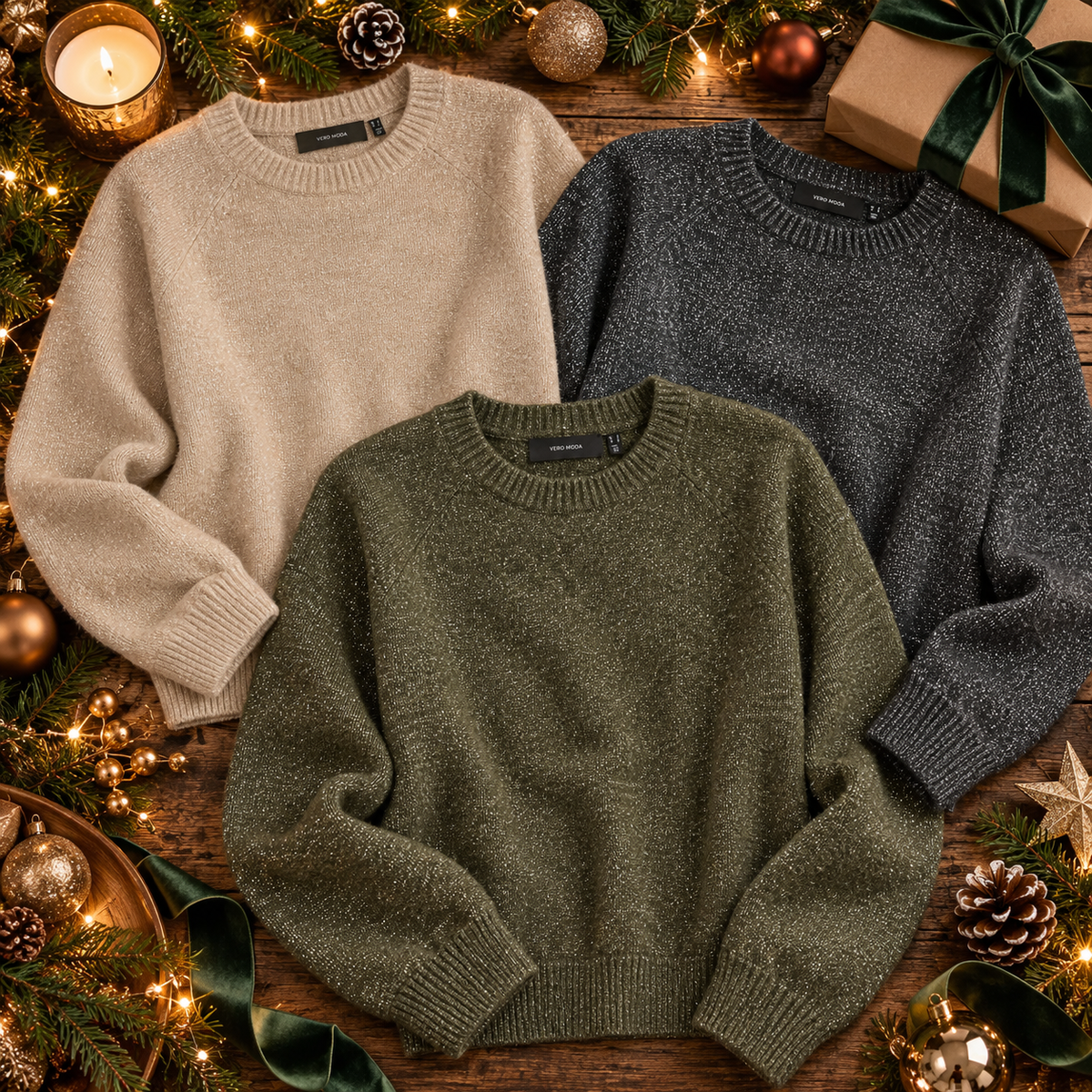 Vero Moda - Doffyshine O-Neck Sweater