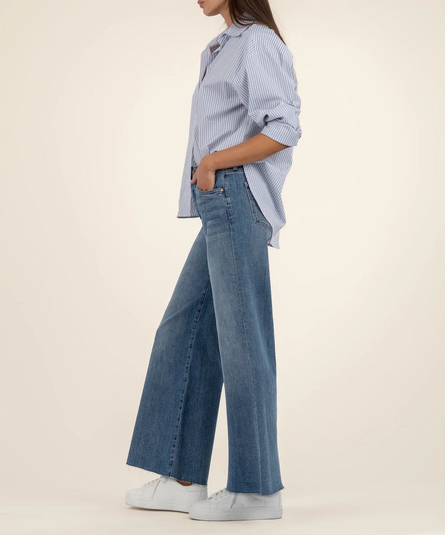 KUT- Ryan High Rise Super Wide Leg - Adaptability