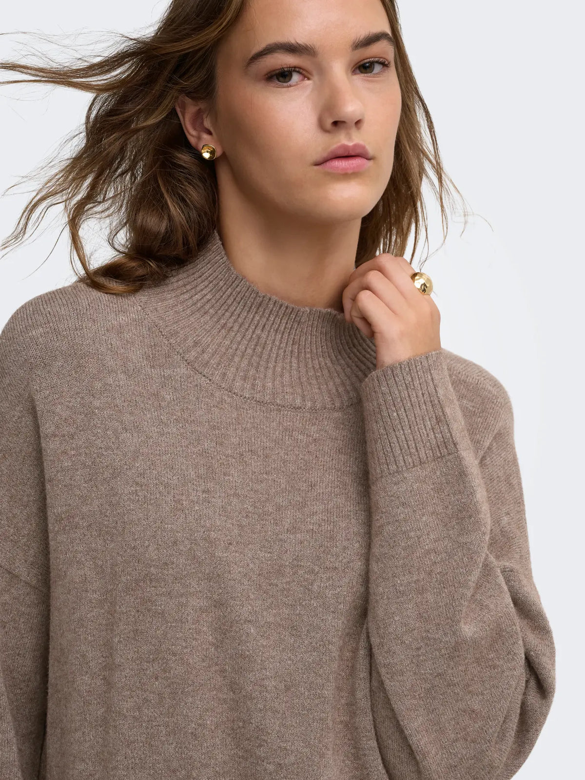Only - Mary High Neck Sweater
