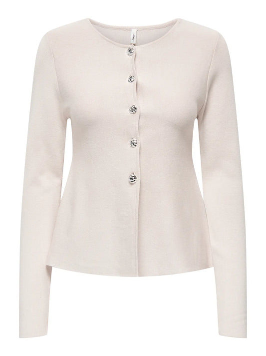 Only - Melli O-Neck Button Top