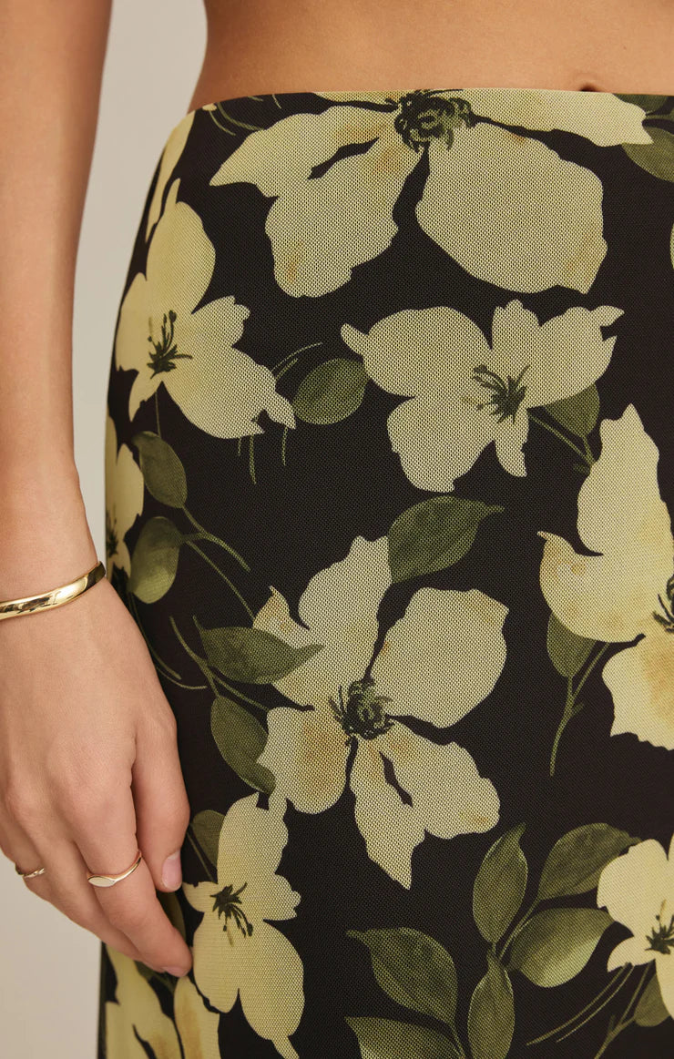 Z Supply - Eda Ren Floral Mesh Maxi Skirt