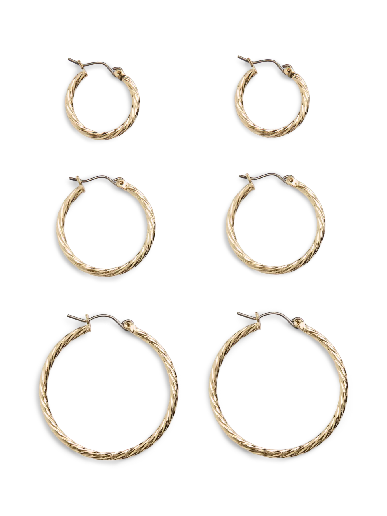 Pieces - Tabitha 3 pack Hoop Earring