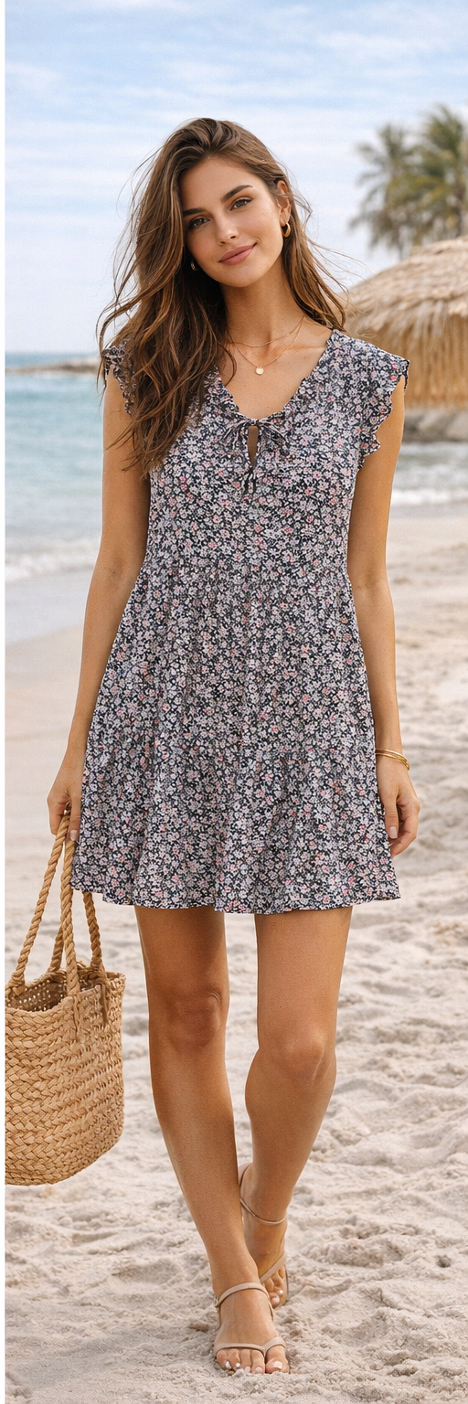 Vero Moda - Alba Short Tie Dress