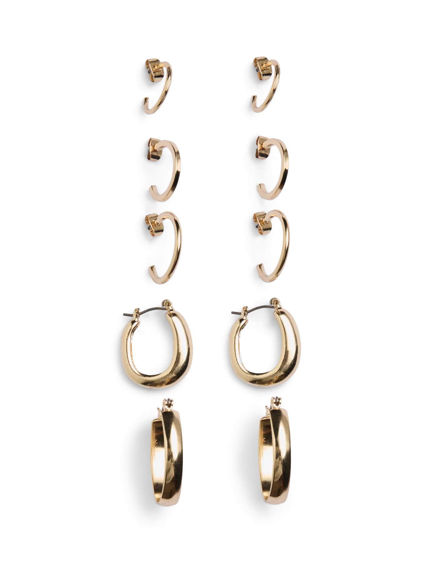 Pieces- Sally 5 pack Earring Set