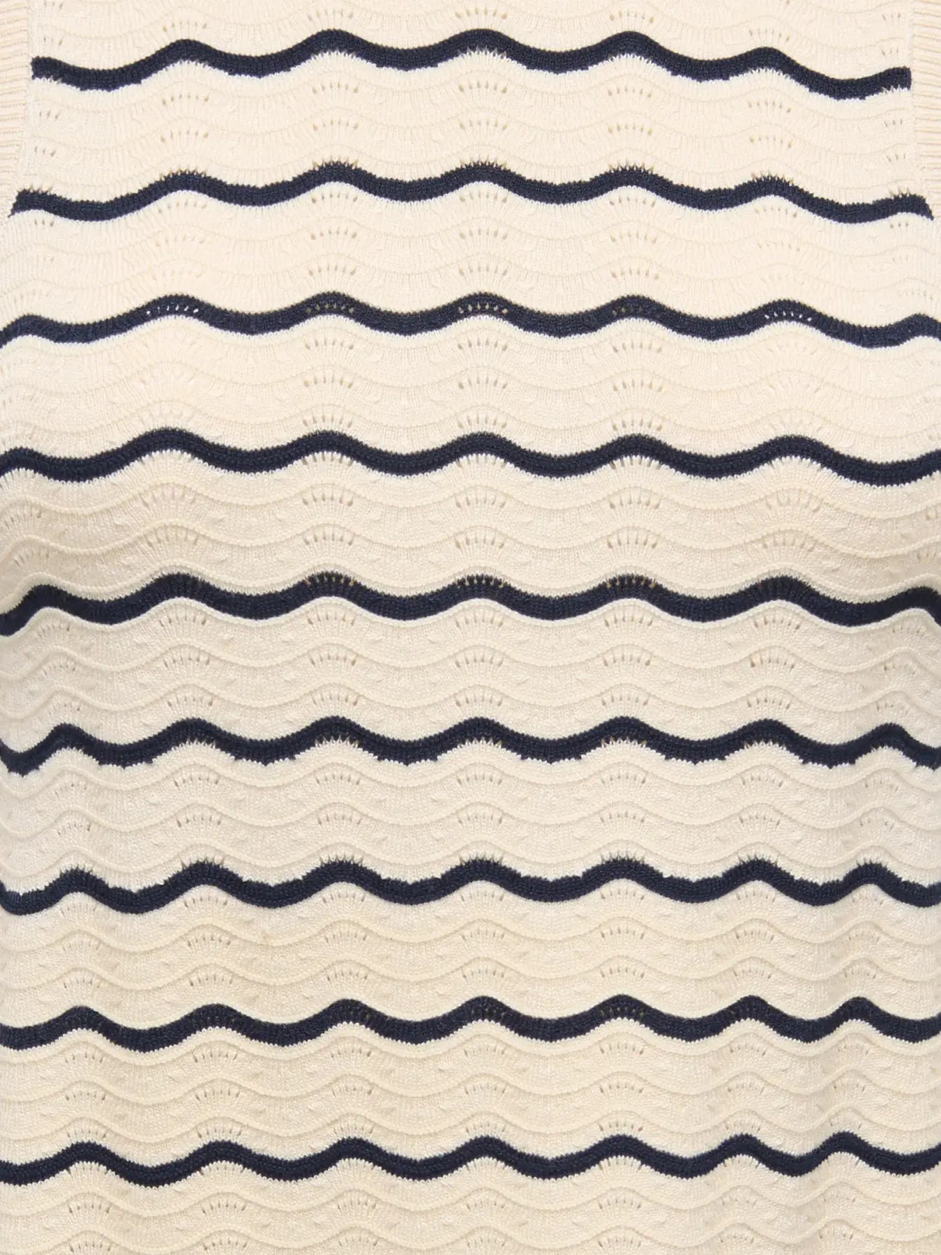 Only - Armilla Scalloped Stripe Knit Dress