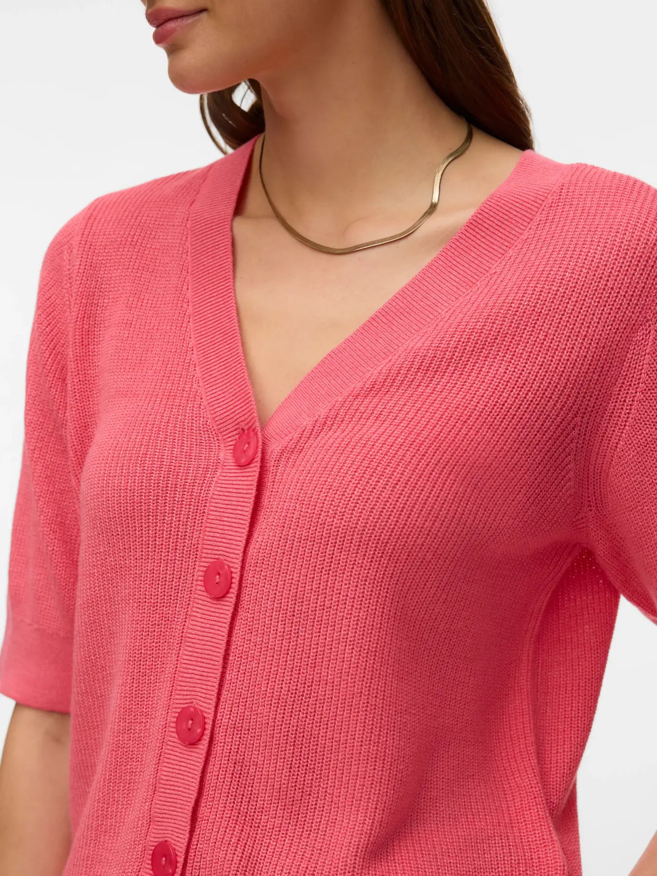 Vero Moda - New Lex 2/4 V-Neck Cardigan
