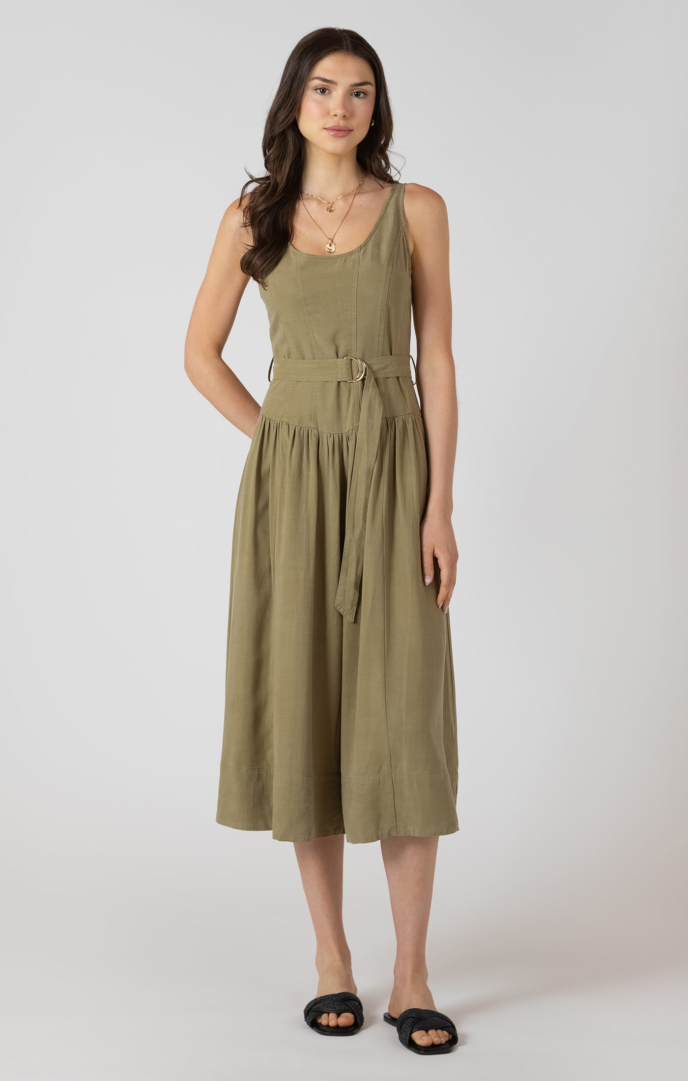 DEX - Belted Midi Dres