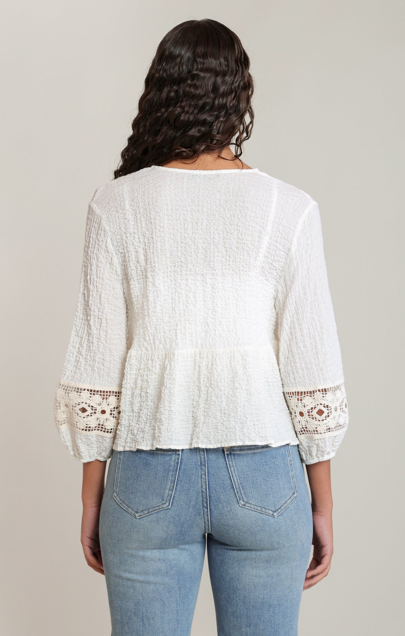 DEX - The Ivory Meadow Blouse