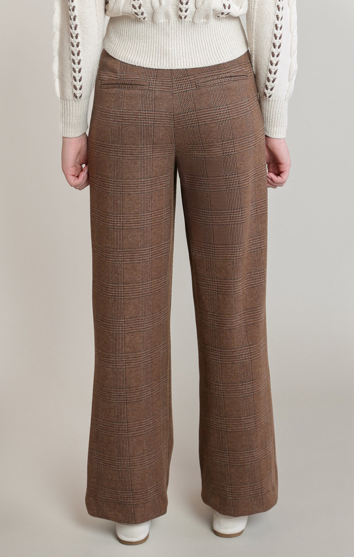 The Bradshaw Plaid Wide Leg Trouser