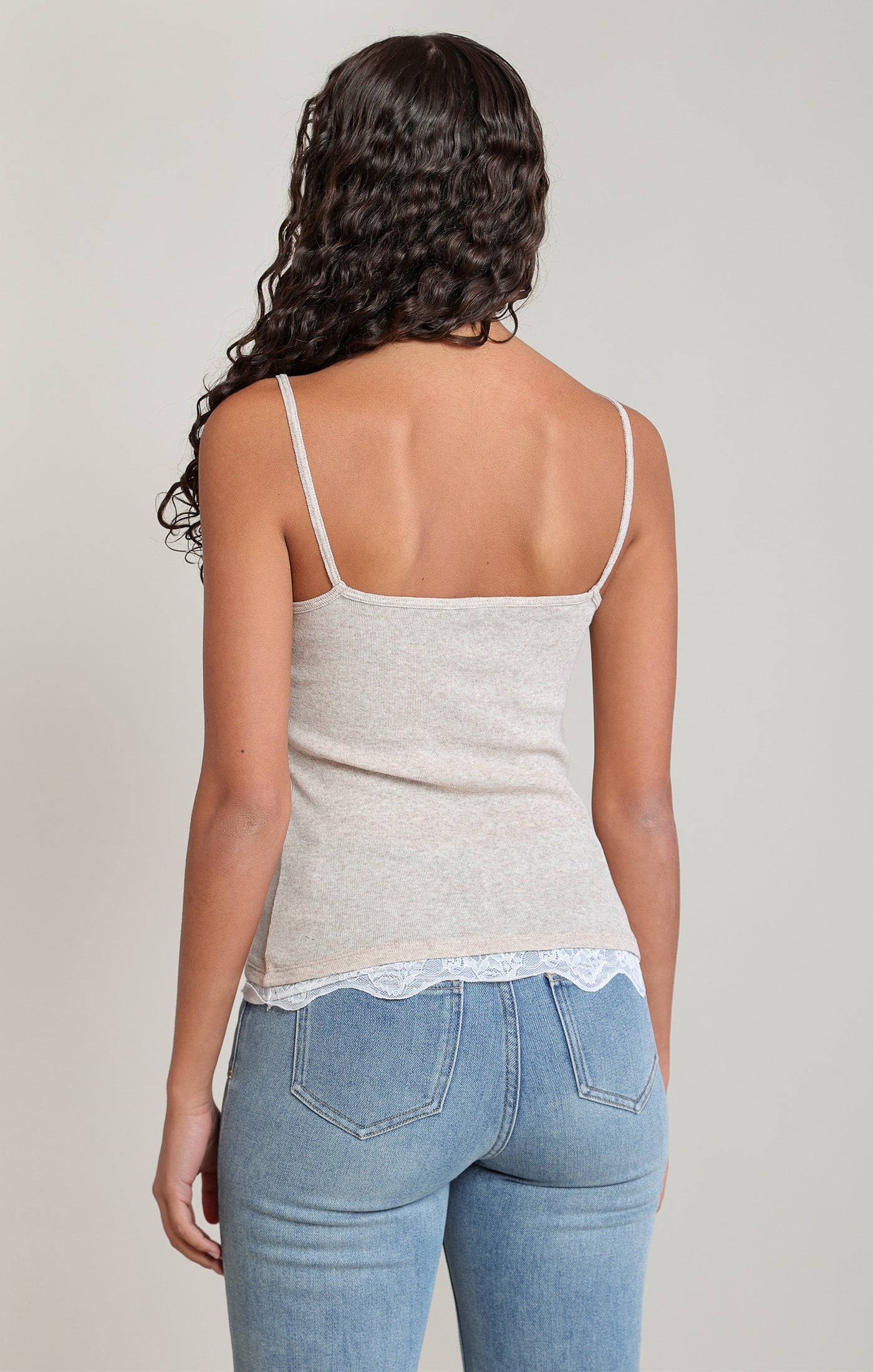 DEX- Sweet Cream Lace Tank