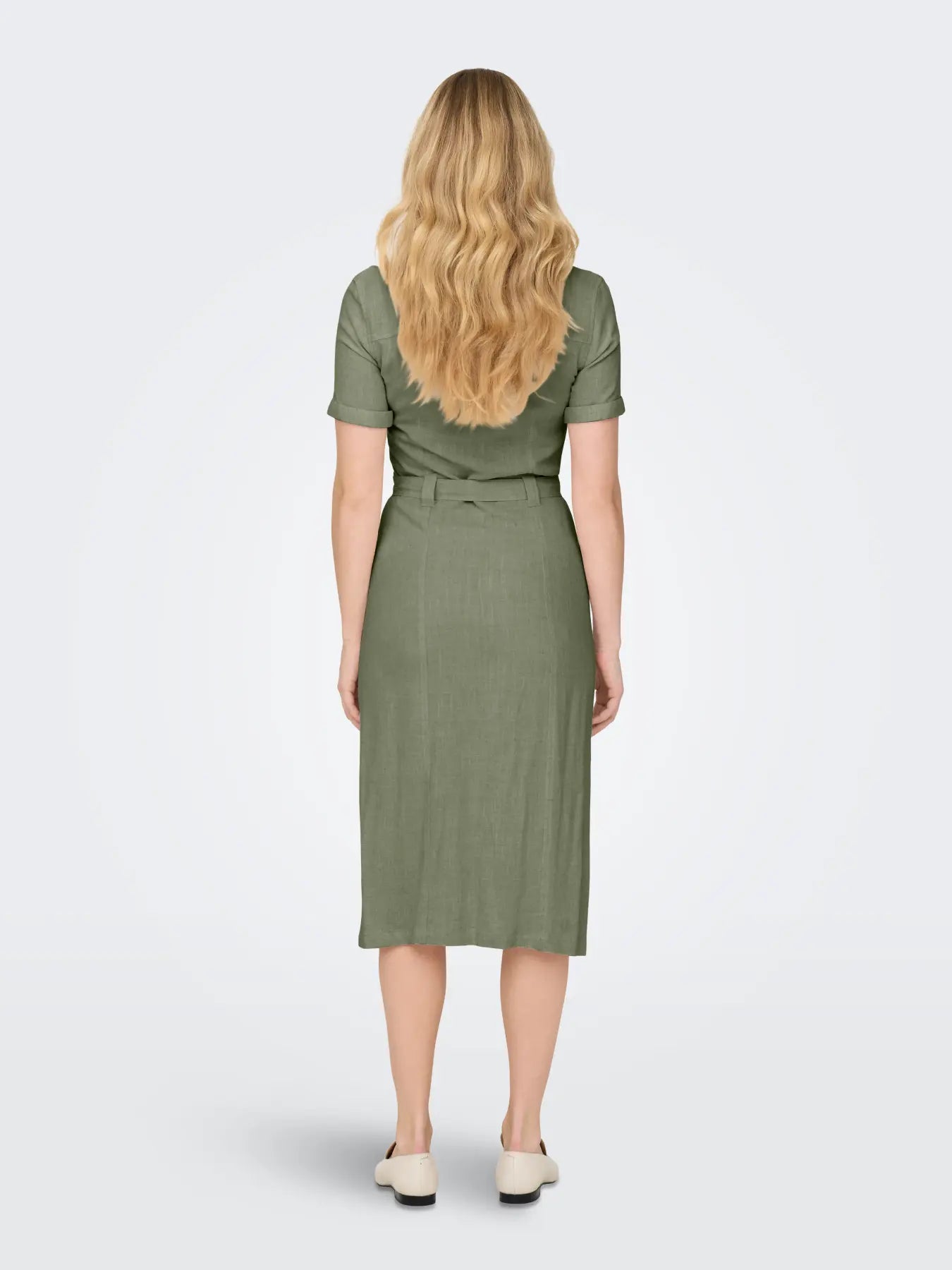 Only - Siesta Linen Blend Shirt Dress