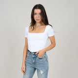 RD Style Second Skin Stacy Square Neck Bodysuit