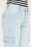 KanCan Felicity High Rise Straight Cargo Jeans