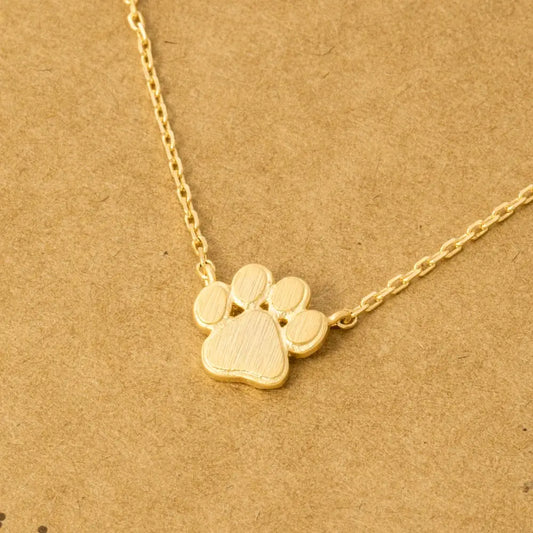 Mini Paw Print Charm Necklace