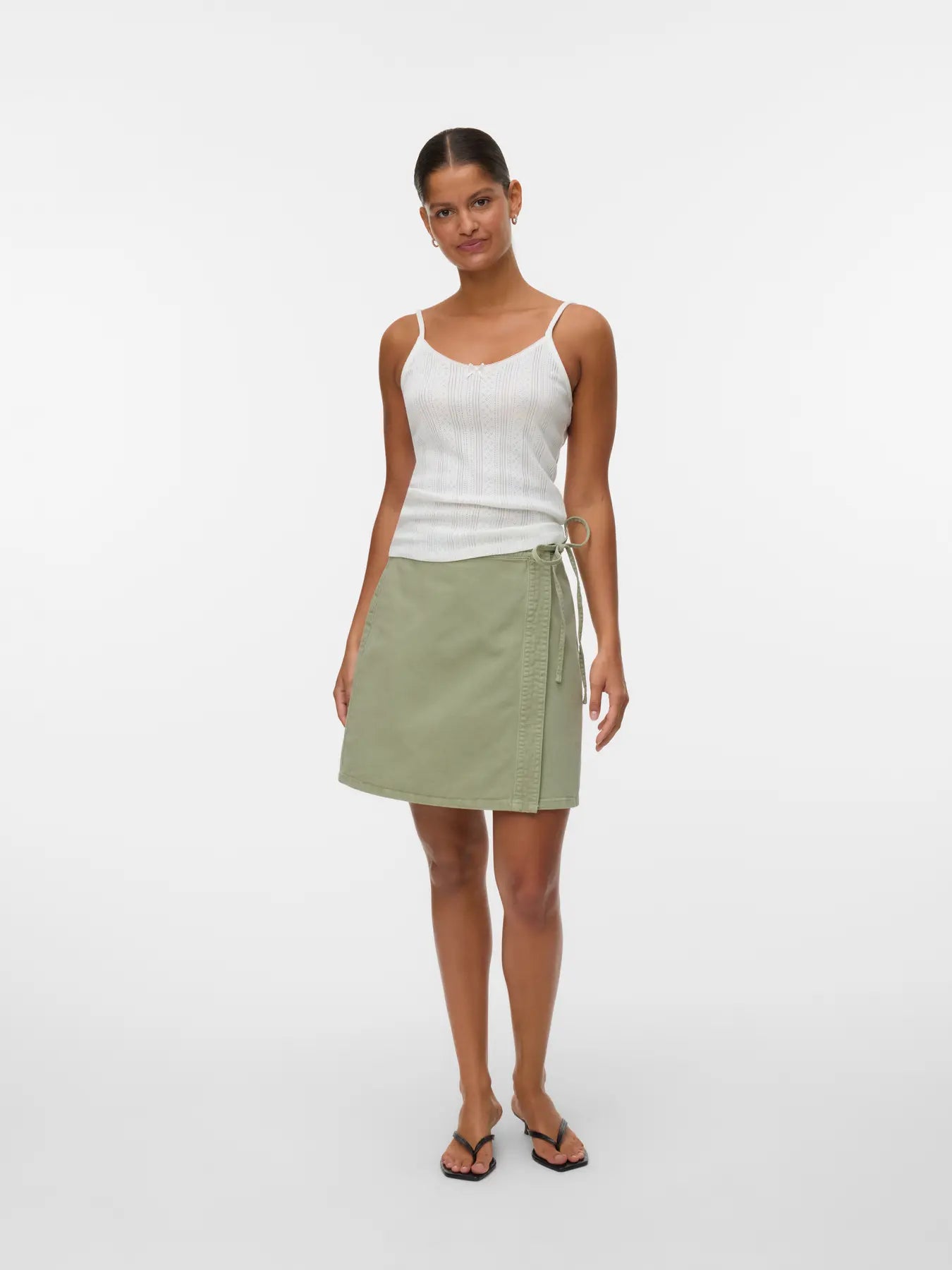 Vero Moda- Liza Short Denim Wrap Skirt