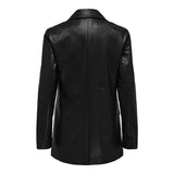 Only Papaya Faux Leather Blazer