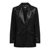 Only Papaya Faux Leather Blazer