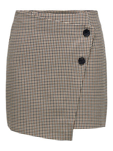 Only Gloss Adison High Waist Check Skirt