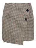 Only Gloss Adison High Waist Check Skirt