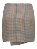 Only Gloss Adison High Waist Check Skirt