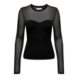 Only Foxy L/S O-Neck Top