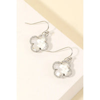 Clover Rhinestone Charm Earring