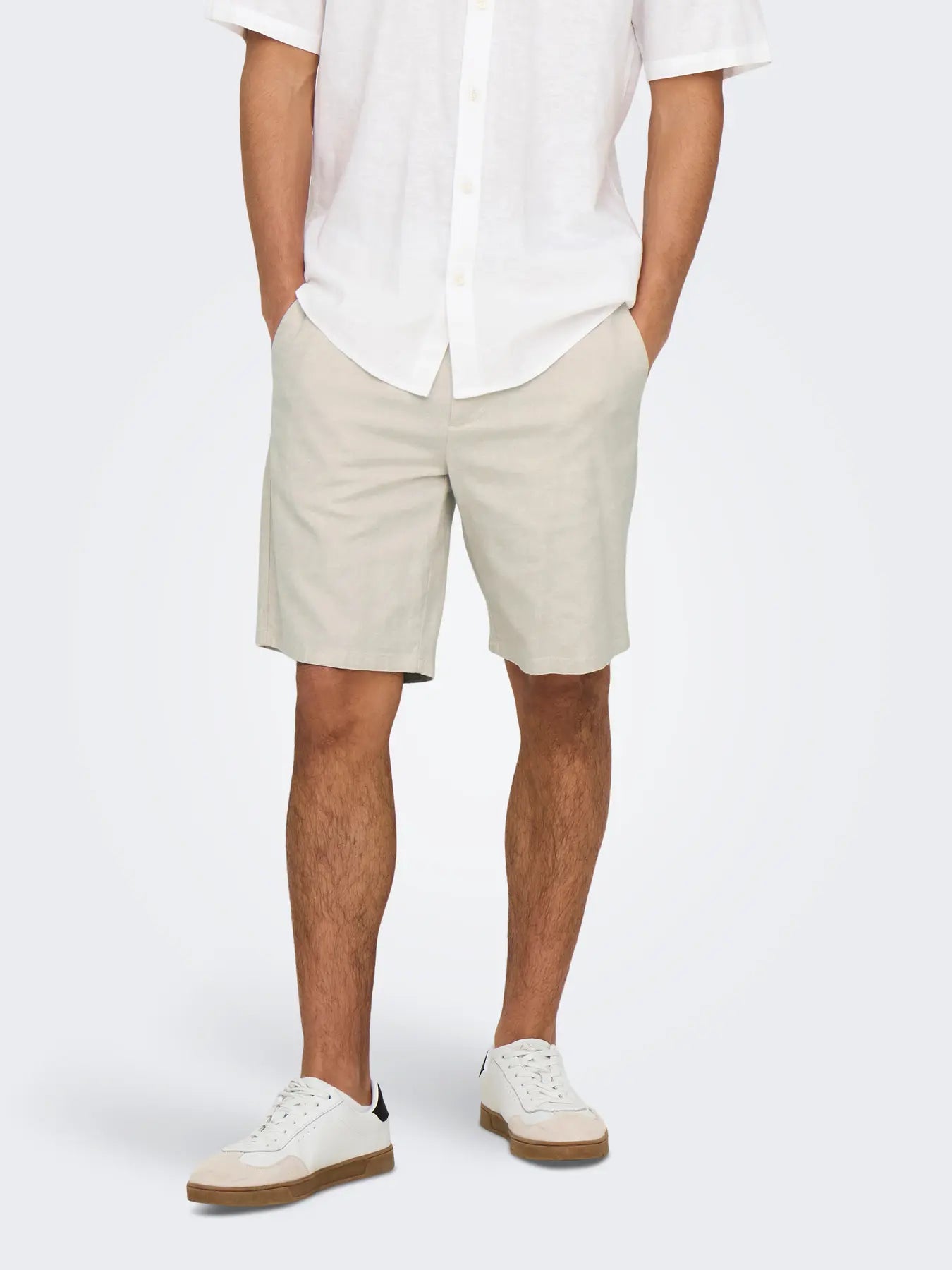 ONS MARK 0011 COTTON LINEN SHORTS