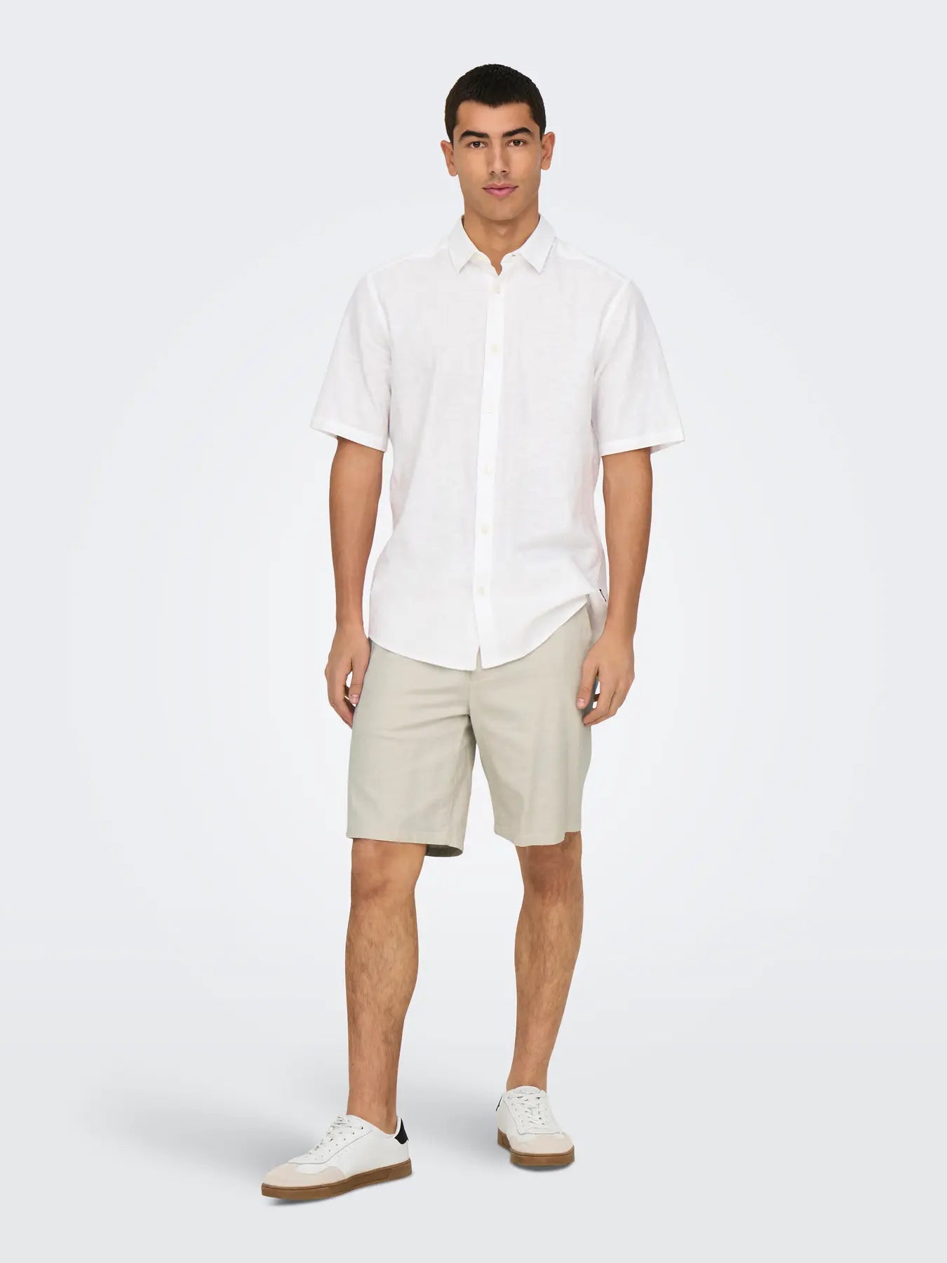 ONS MARK 0011 COTTON LINEN SHORTS
