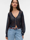Vero Moda Leilani Glitter V-Neck Short Cardi