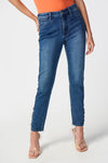 Joseph Ribkoff - Classic Slim Jeans with Embellished Hem