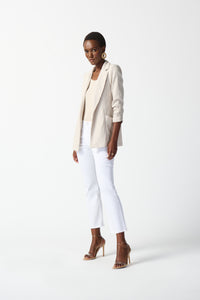 Joseph Ribkoff -Woven Jacquard Texture Boxy Blazer