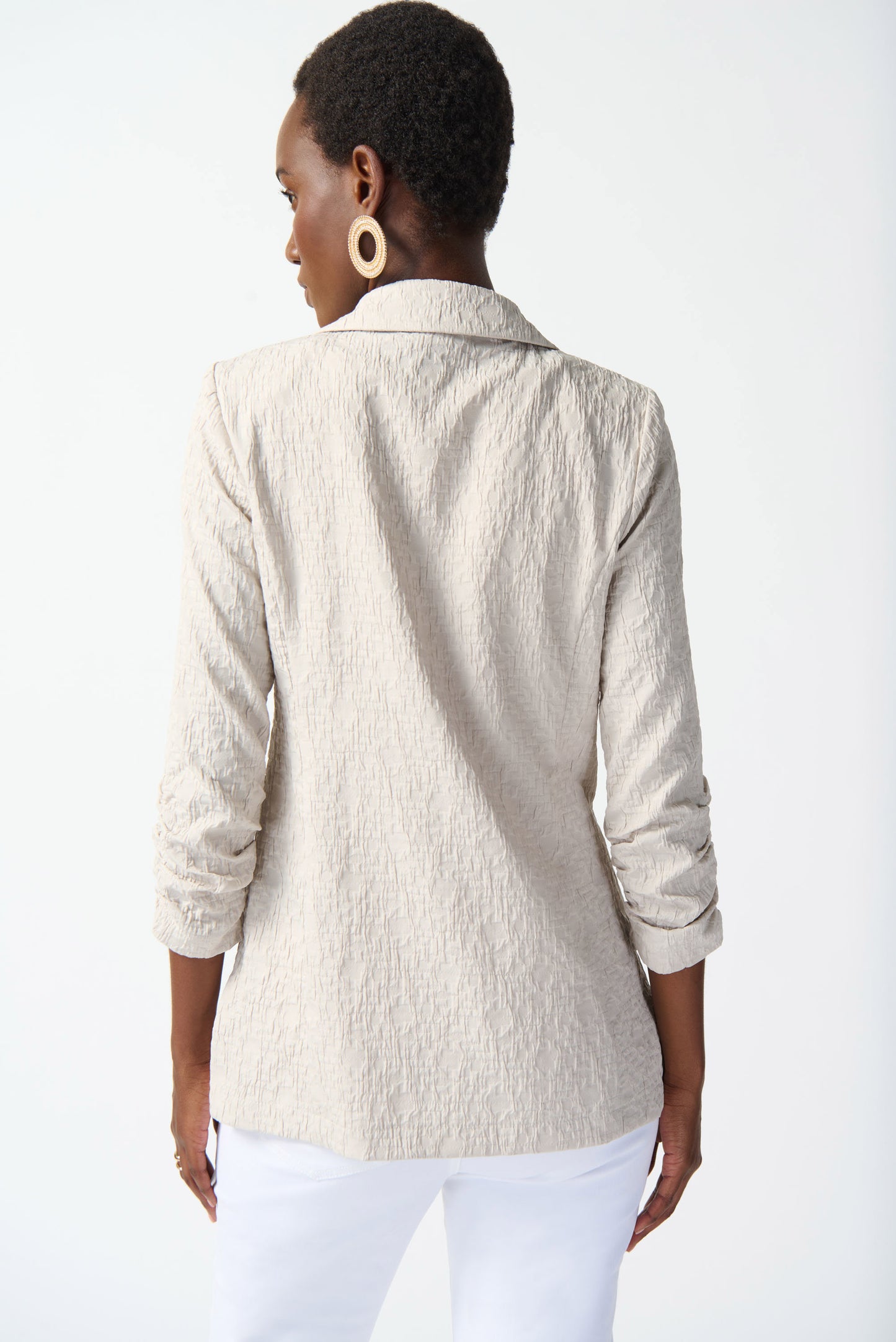Joseph Ribkoff -Woven Jacquard Texture Boxy Blazer