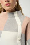 Joseph Ribkoff -Plaid Jacquard Sweater Knit Top
