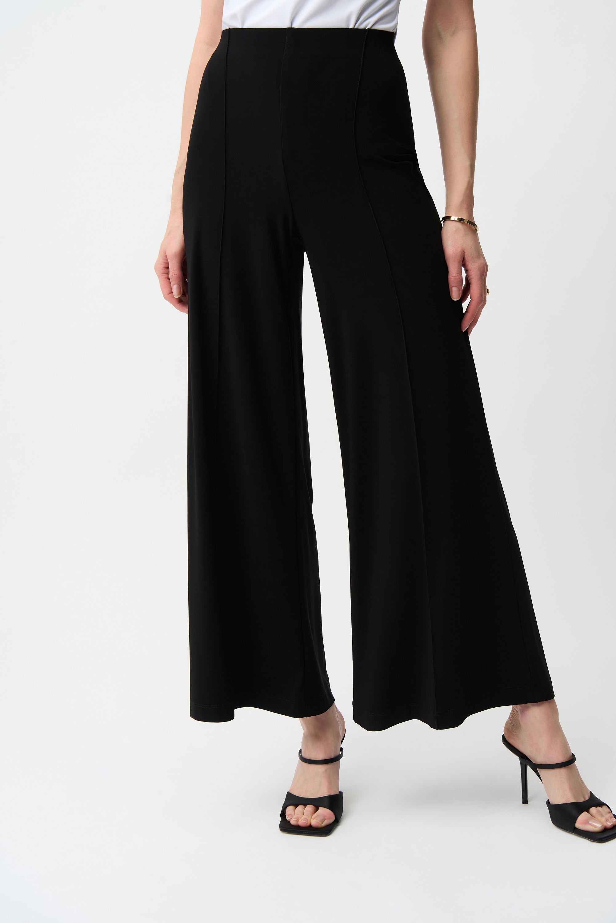 Joseph Ribkoff -Silky Knit Pull-On Wide Leg Pants