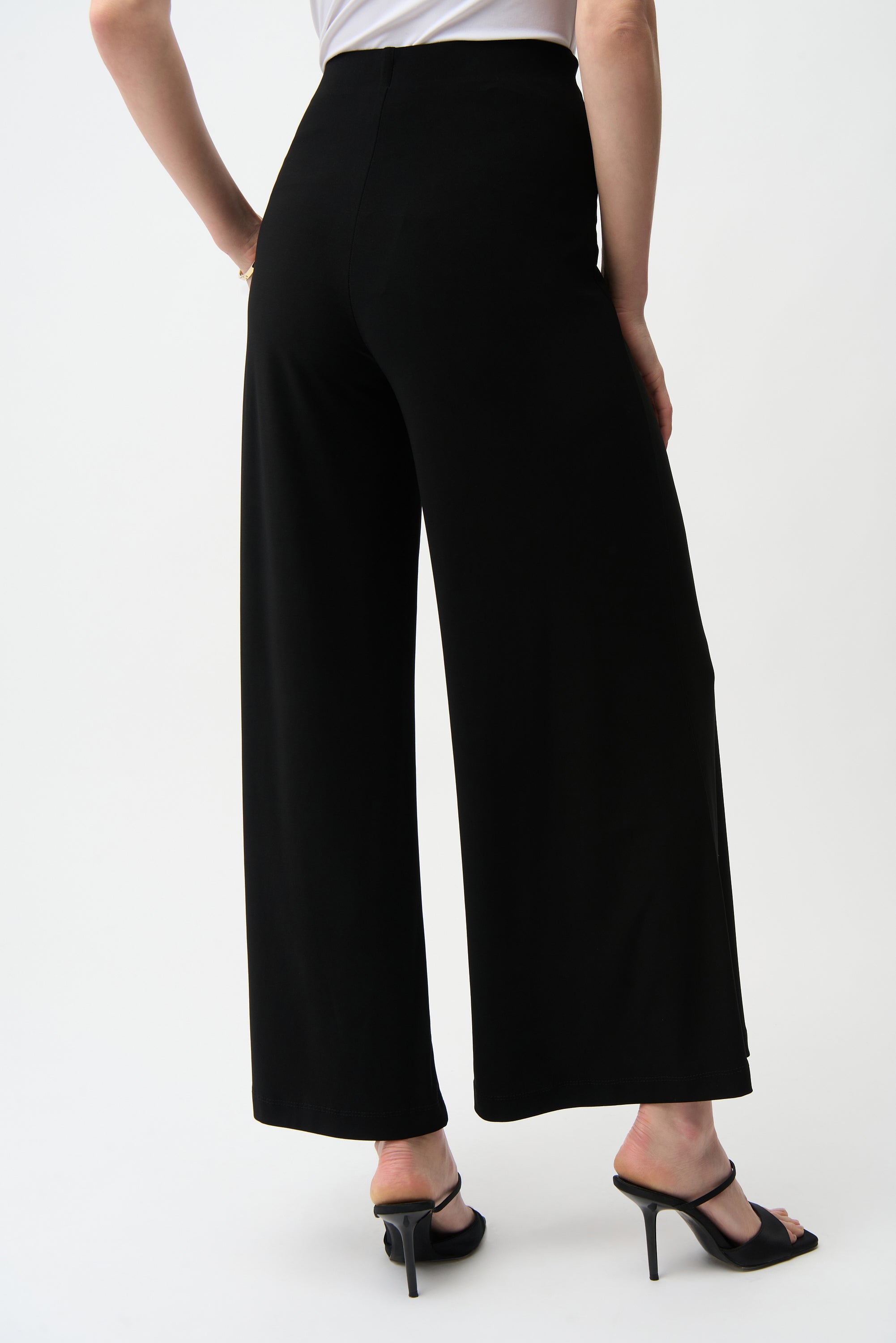 Joseph Ribkoff -Silky Knit Pull-On Wide Leg Pants