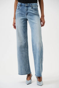 Joseph Ribkoff -Goldie | Classic Wide-Leg Stretch Jeans