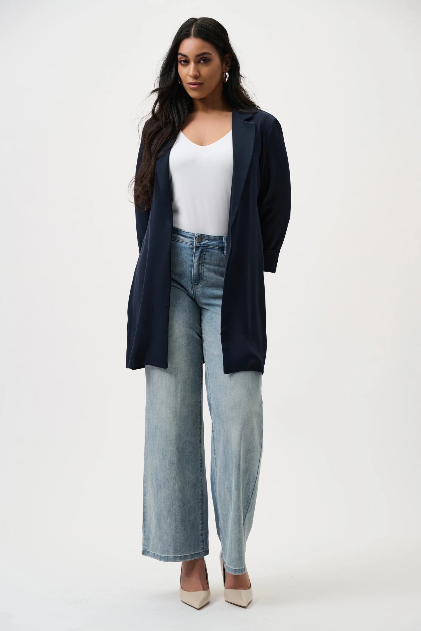 Joseph Ribkoff -Goldie | Classic Wide-Leg Stretch Jeans
