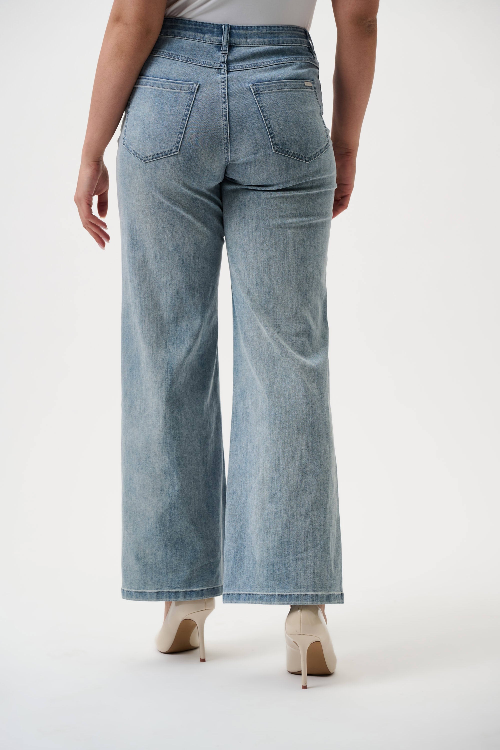 Joseph Ribkoff -Goldie | Classic Wide-Leg Stretch Jeans