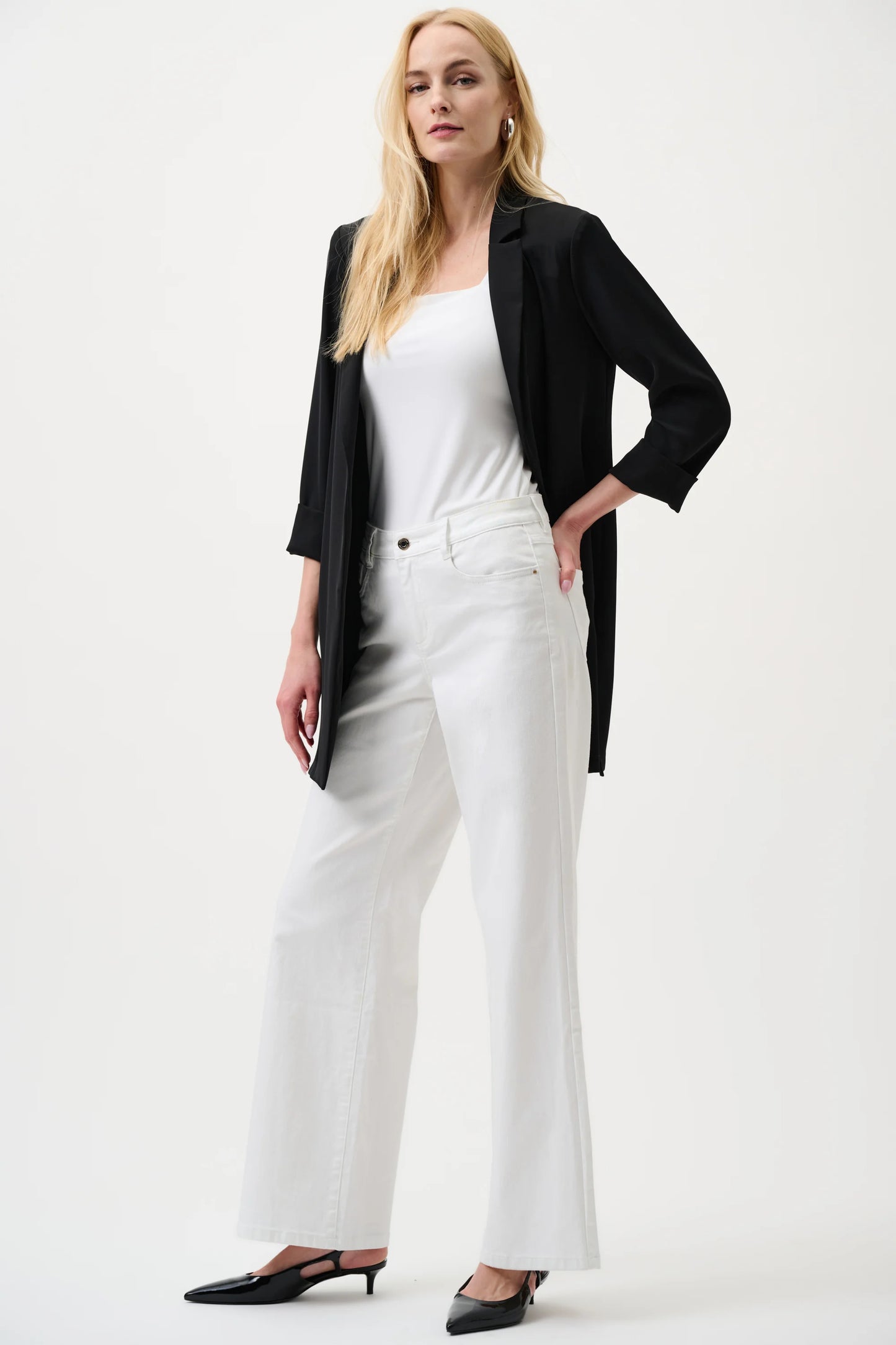 Joseph Ribkoff -Goldie | Classic Wide-Leg Stretch Jeans