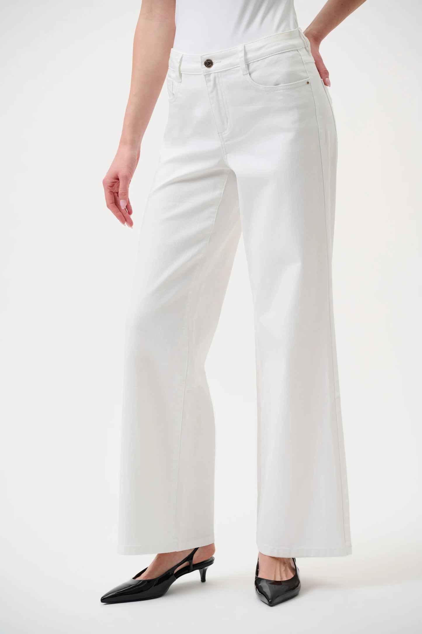 Joseph Ribkoff -Goldie | Classic Wide-Leg Stretch Jeans