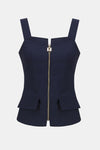 Joseph Ribkoff - Lux Twill Bustier Fitted Top