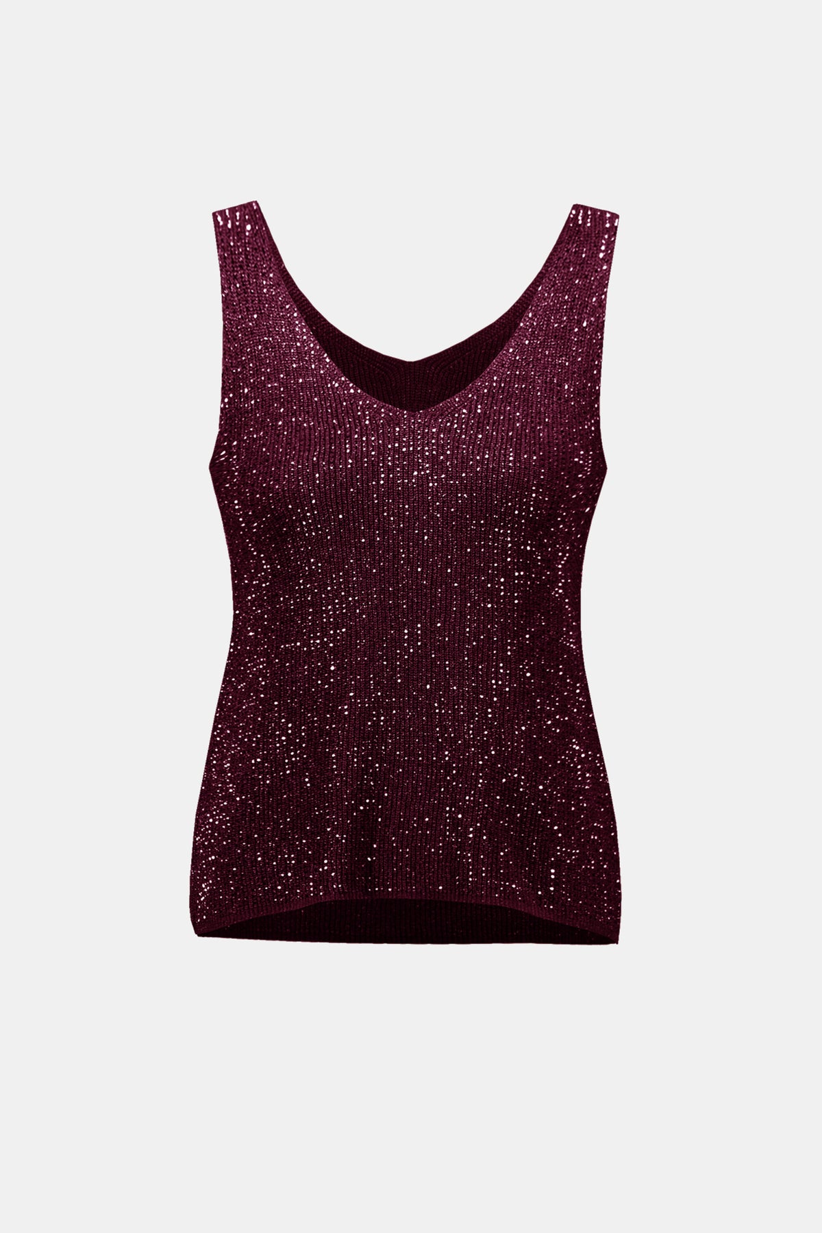 Joseph Ribkoff - Metallic Knitted Camisole with Rhinestones