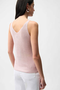 Joseph Ribkoff -Metallic Knitted Camisole with Rhinestones