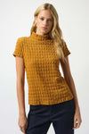 Joseph Ribkoff -Textured Knit Fitted Top